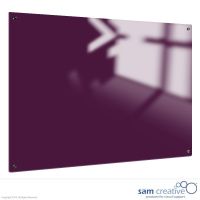 Whiteboard Glas Solid Perfectly Purple 90x120 cm