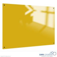 Whiteboard Glas Solid Canary Yellow 90x120 cm